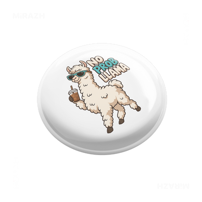NoProbLlama Pin Buttons 03 Round