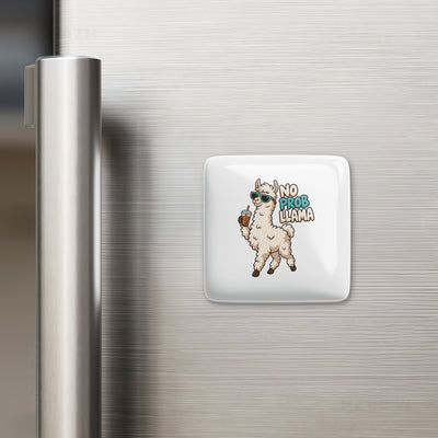 NoProbLlama Porcelain Magnet 02