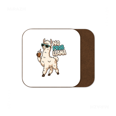 NoProbLlama Semi Glossy Coaster 01