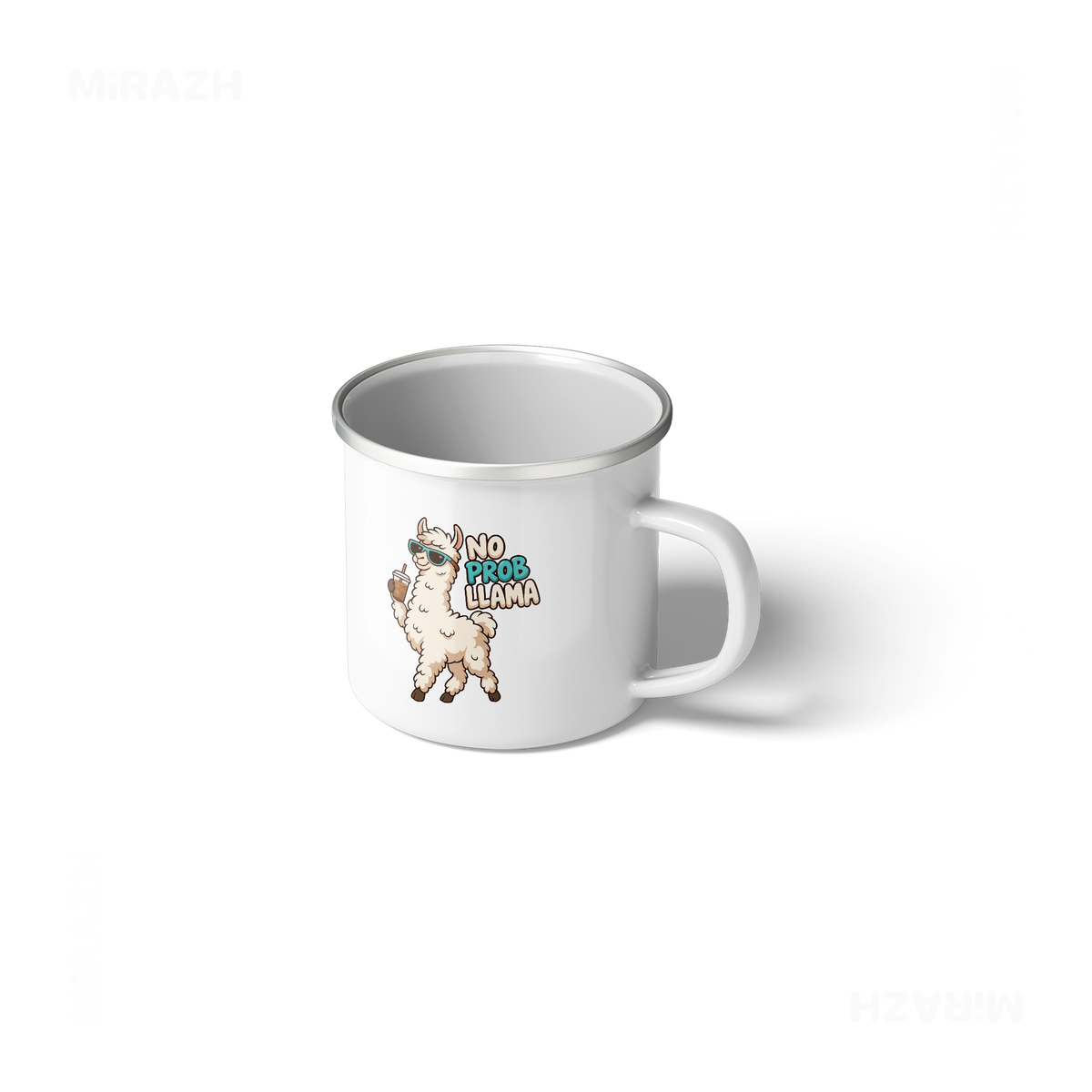 NoProbLlama Stainless Steel Camping Mug 01