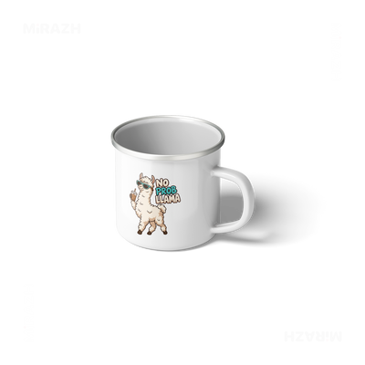 NoProbLlama Stainless Steel Camping Mug 01