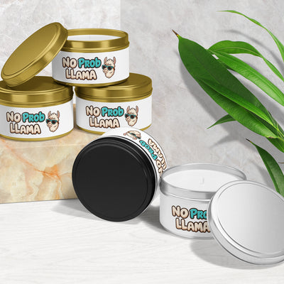 NoProbLlama Tin Candle 02 Gold