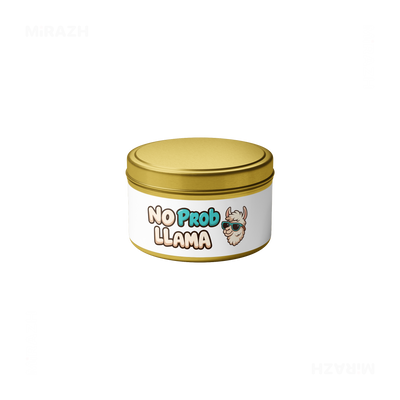 NoProbLlama Tin Candle 04 Gold