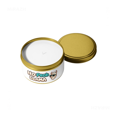 NoProbLlama Tin Candle 05 Gold