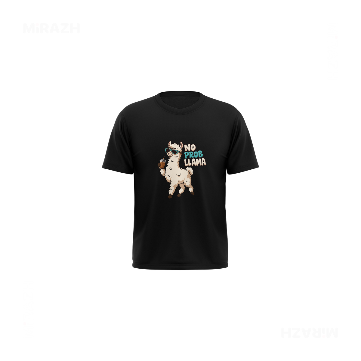 NoProbLlama Toddler T Shirt 01 Black