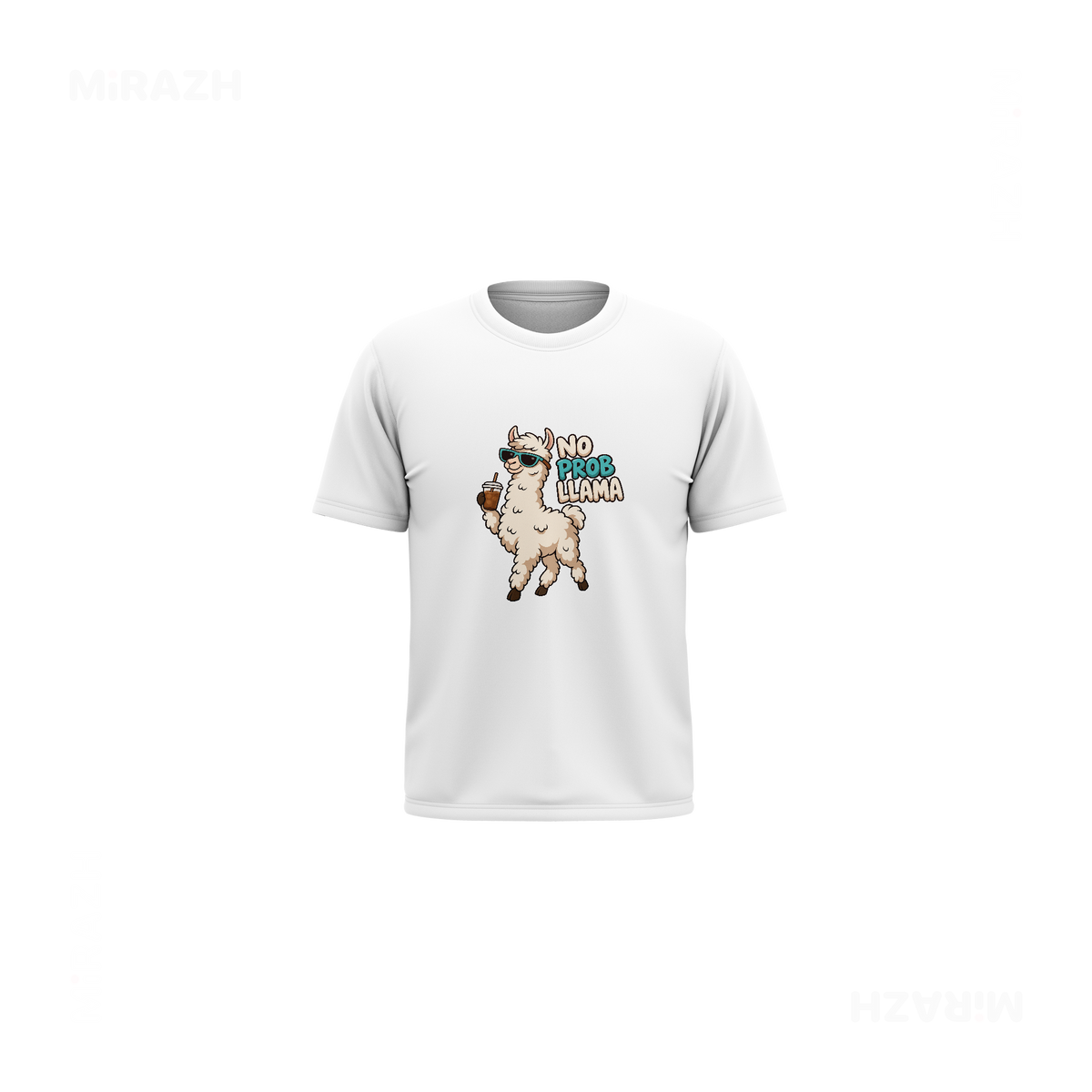 NoProbLlama Toddler T Shirt 01 White