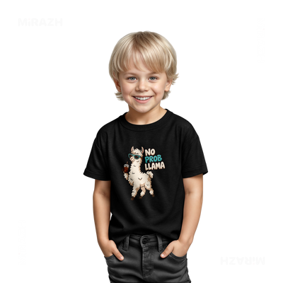 NoProbLlama Toddler T Shirt 03 Black