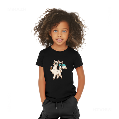 NoProbLlama Toddler T Shirt 04 Black