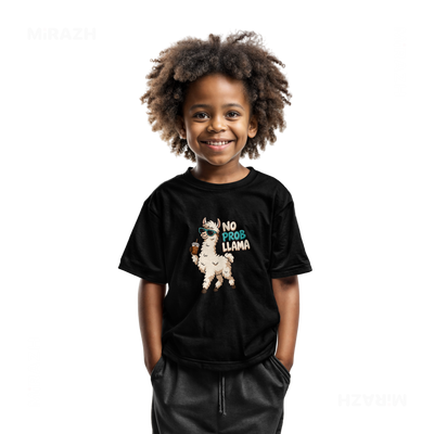 NoProbLlama Toddler T Shirt 05 Black