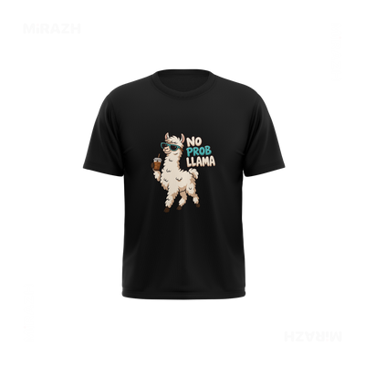 NoProbLlama Youth T Shirt 01 Black