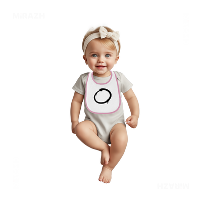 OpenCircle Baby Bibs 02 White Pink