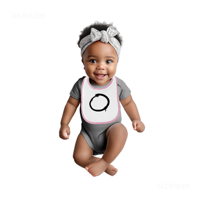 OpenCircle Baby Bibs 04 White Pink