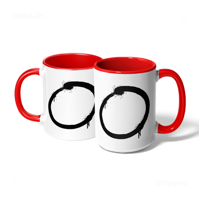 OpenCircle Ceramic Mug 07 White Red