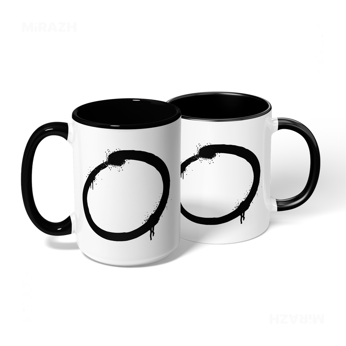 OpenCircle Ceramic Mug 08 White Black