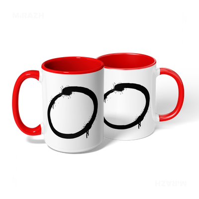 OpenCircle Ceramic Mug 08 White Red