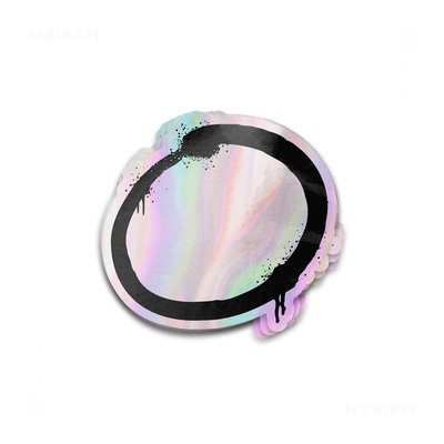 OpenCircle Die Cut Holographic Sticker 01