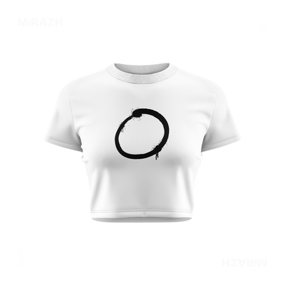 OpenCircle Fitted Crop Top 01 White