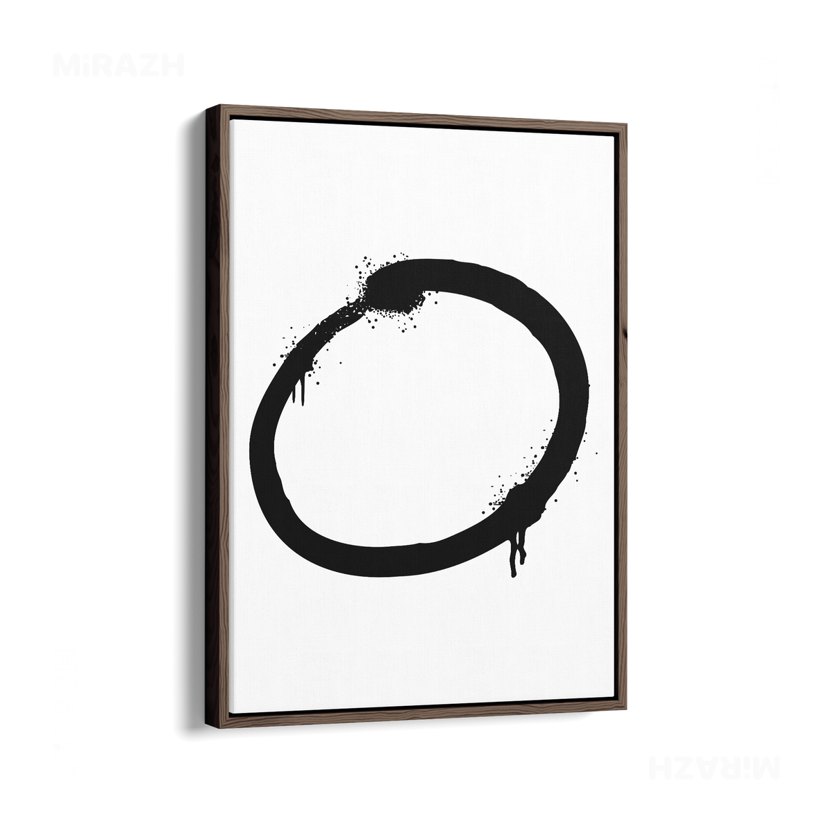 OpenCircle Framed Canvas 01 Dark Wood