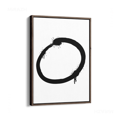 OpenCircle Framed Canvas 01 Dark Wood