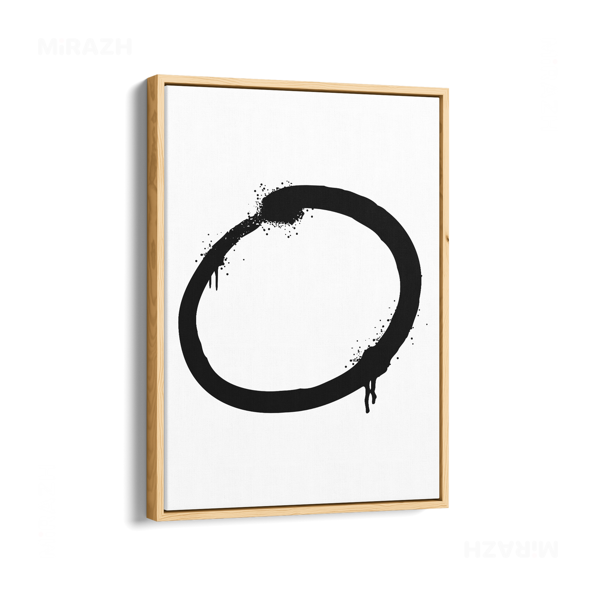 OpenCircle Framed Canvas 01 Natural Wood