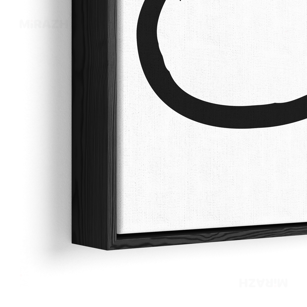 OpenCircle Framed Canvas 02 Black Wood