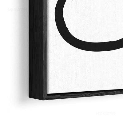 OpenCircle Framed Canvas 02 Black Wood