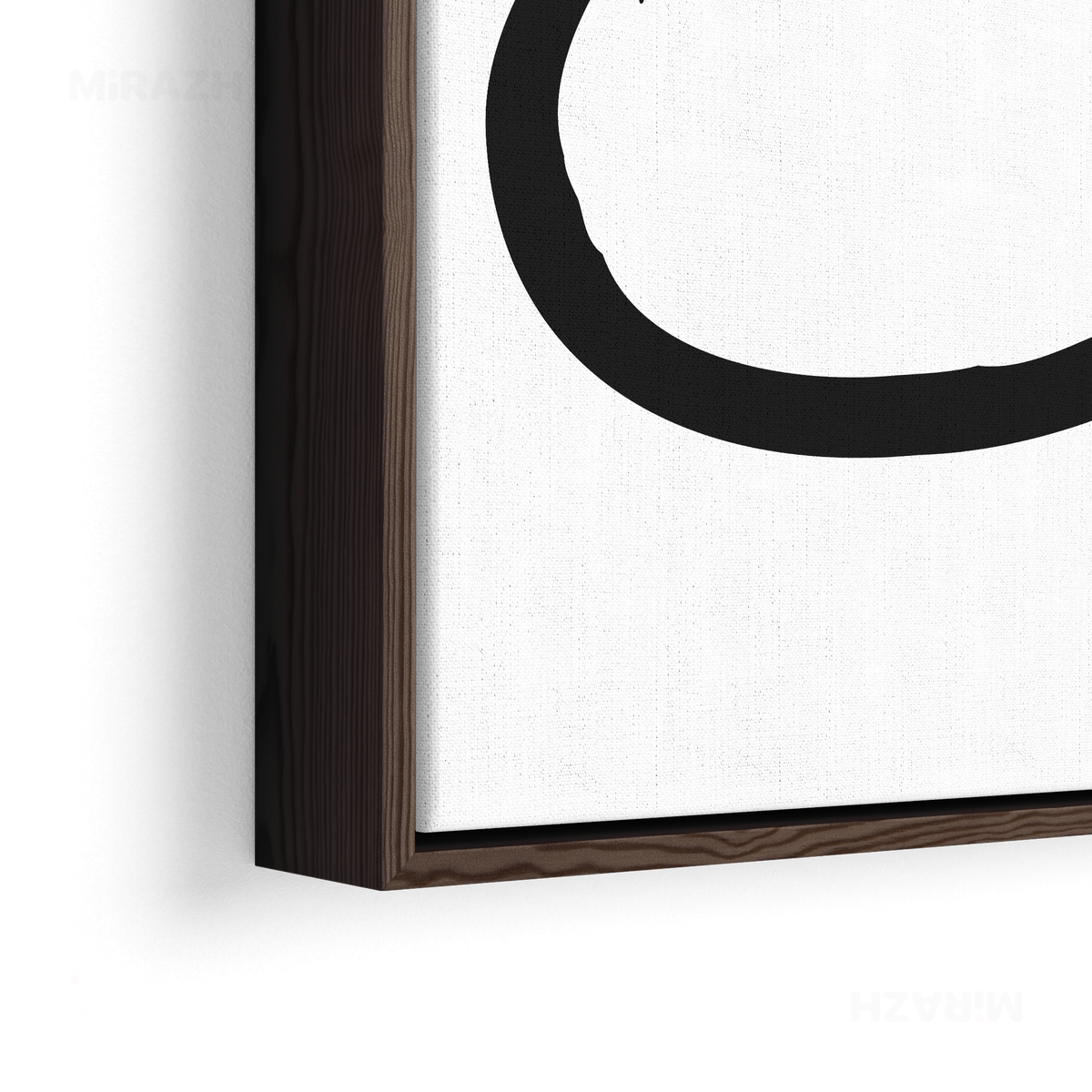 OpenCircle Framed Canvas 02 Dark Wood