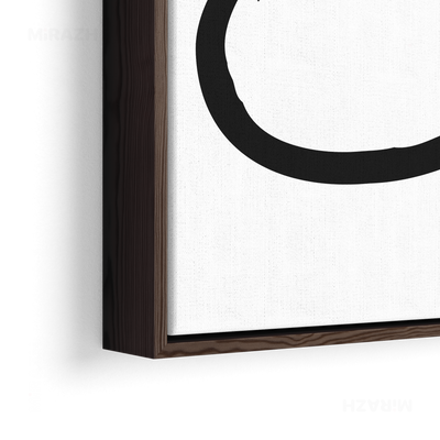 OpenCircle Framed Canvas 02 Dark Wood
