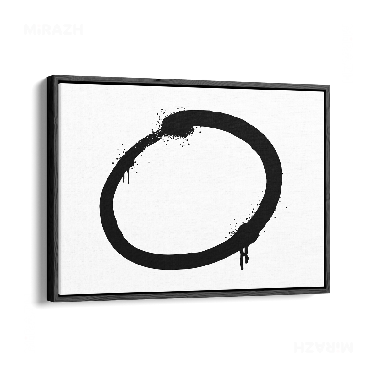 OpenCircle Framed Canvas 03 Black Wood