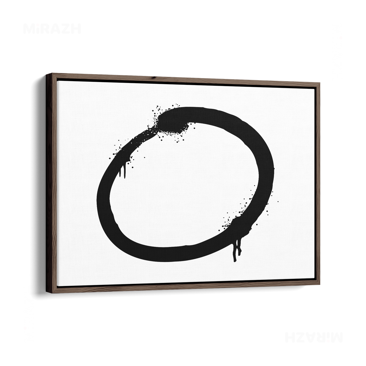 OpenCircle Framed Canvas 03 Dark Wood