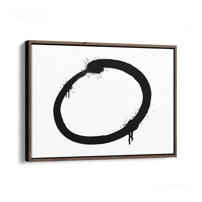 OpenCircle Framed Canvas 03 Dark Wood