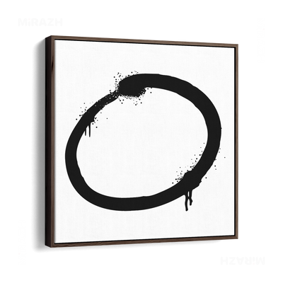 OpenCircle Framed Canvas 04 Dark Wood