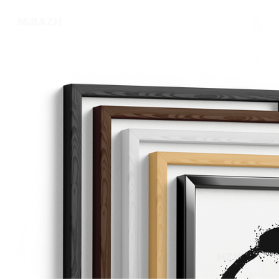 OpenCircle Framed Poster 02 Black Wood