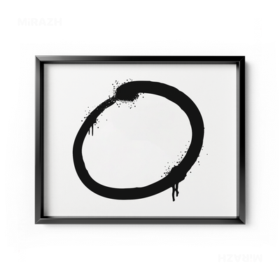 OpenCircle Framed Poster 03 Black Aluminum