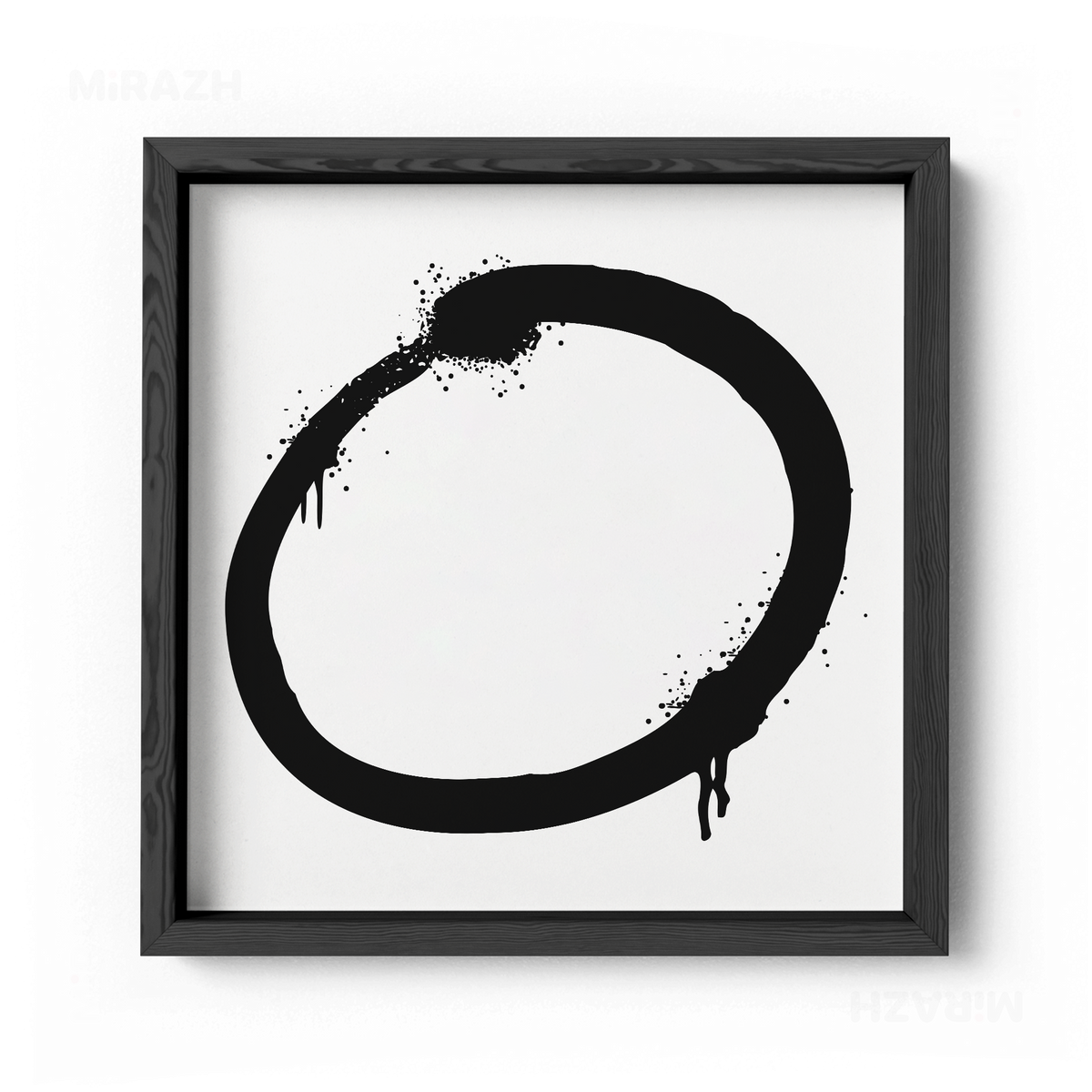OpenCircle Framed Poster 04 Black Wood