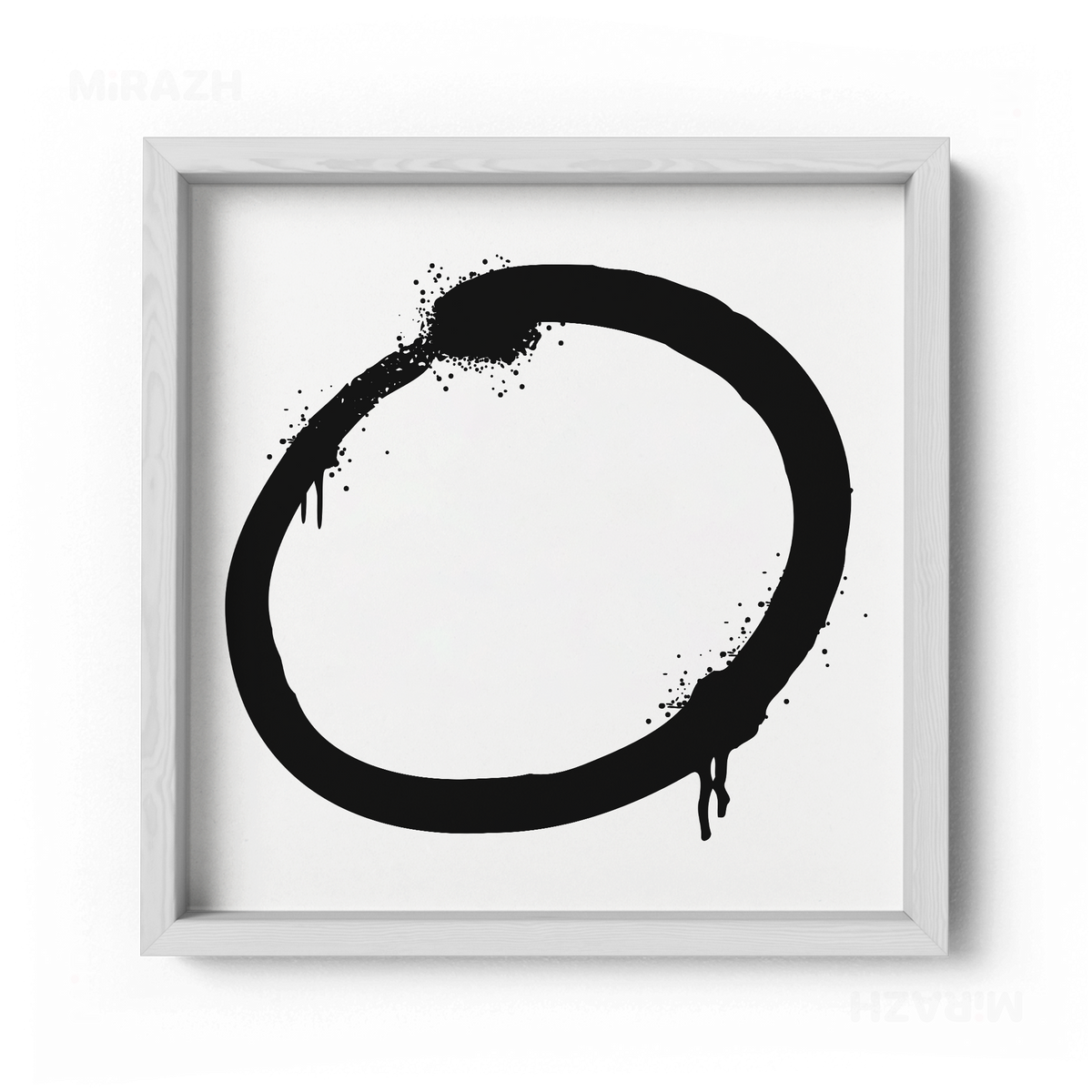 OpenCircle Framed Poster 04 White Wood