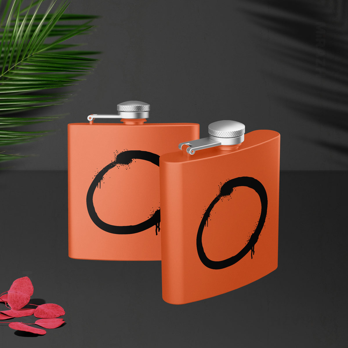 OpenCircle Hip Flasks 02 Orange
