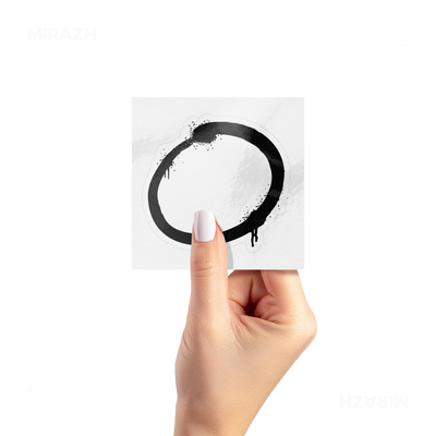 OpenCircle Kiss Cut Sticker 02 White