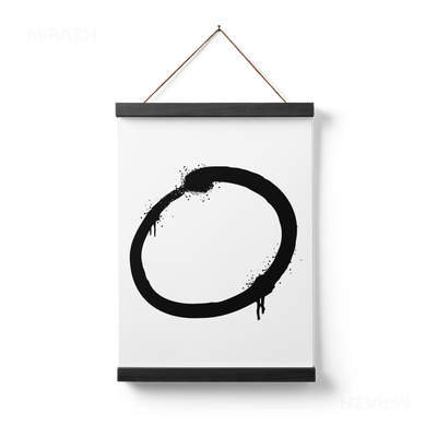 OpenCircle Magnetic Hanger Poster 01 Black Wood