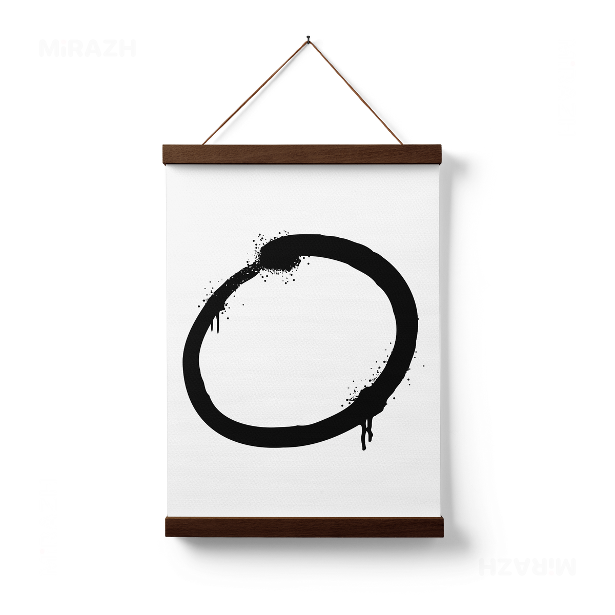OpenCircle Magnetic Hanger Poster 01 Dark Wood