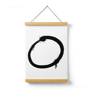 OpenCircle Magnetic Hanger Poster 01 Natural Wood