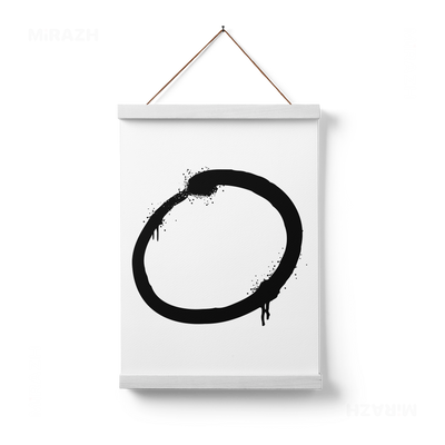 OpenCircle Magnetic Hanger Poster 01 White Wood