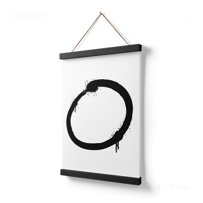 OpenCircle Magnetic Hanger Poster 03 Black Wood