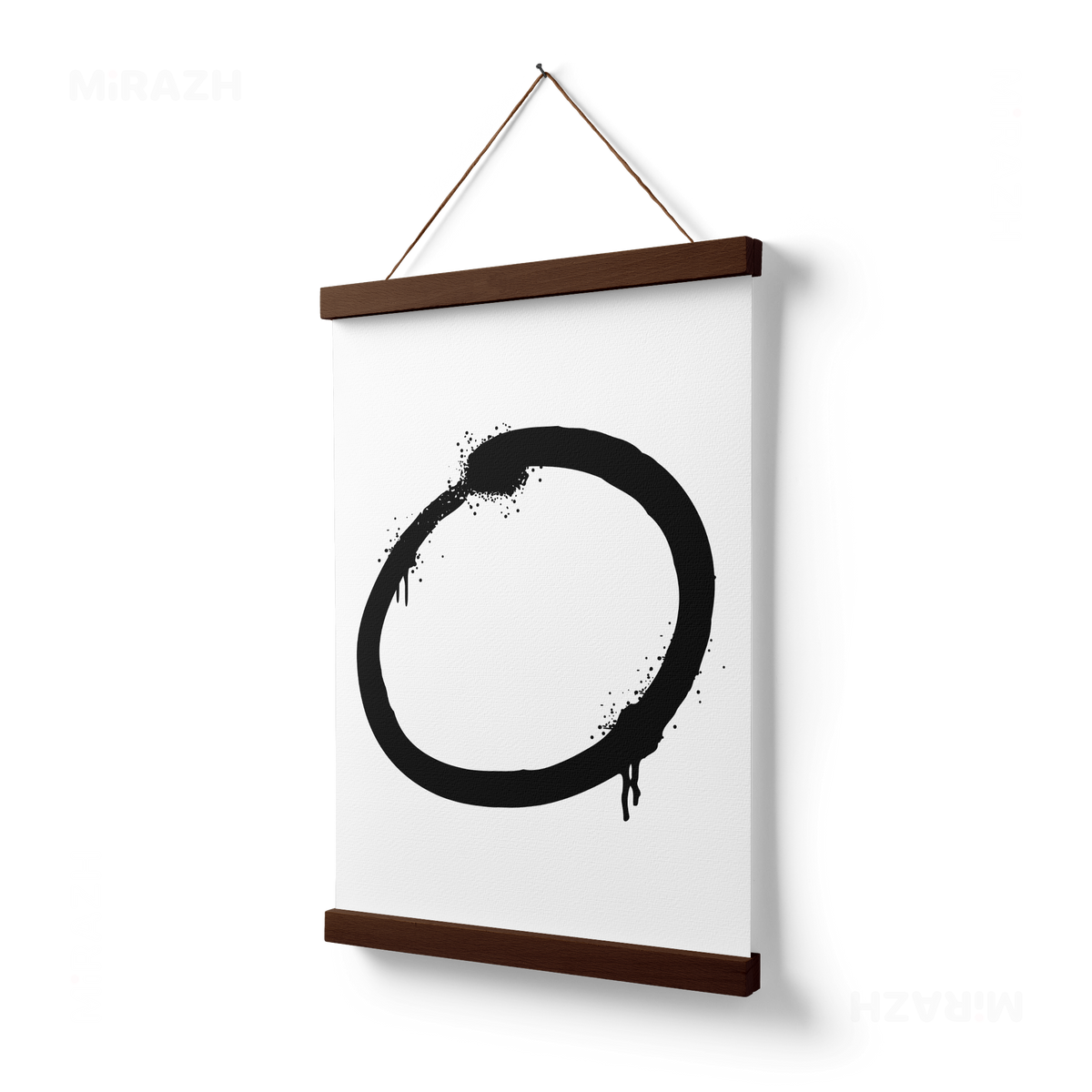OpenCircle Magnetic Hanger Poster 03 Dark Wood