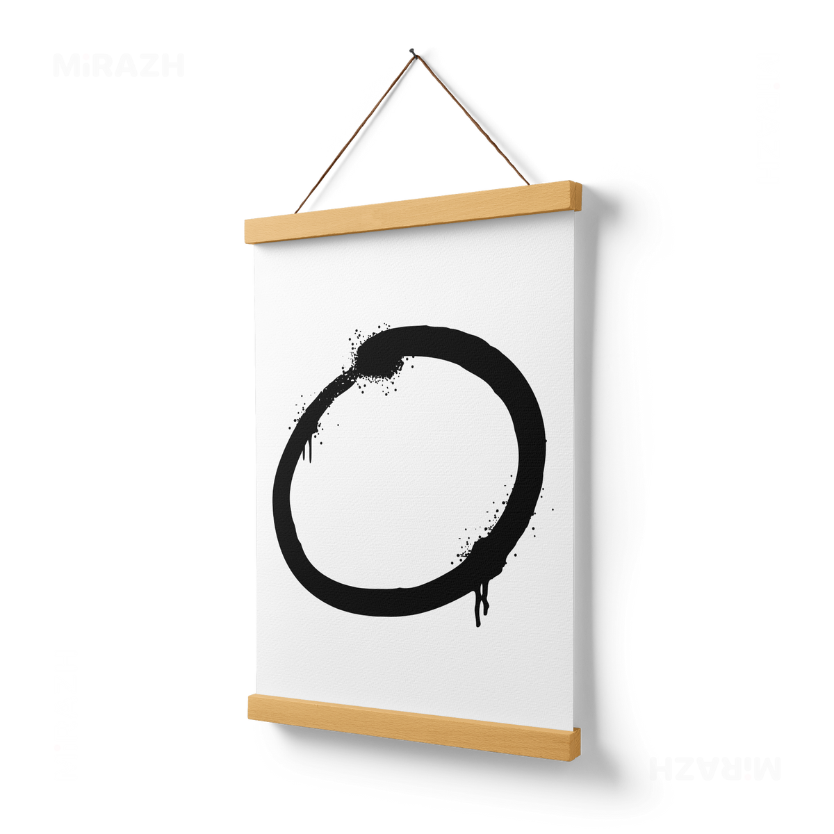 OpenCircle Magnetic Hanger Poster 03 Natural Wood
