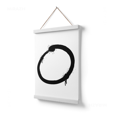OpenCircle Magnetic Hanger Poster 03 White Wood