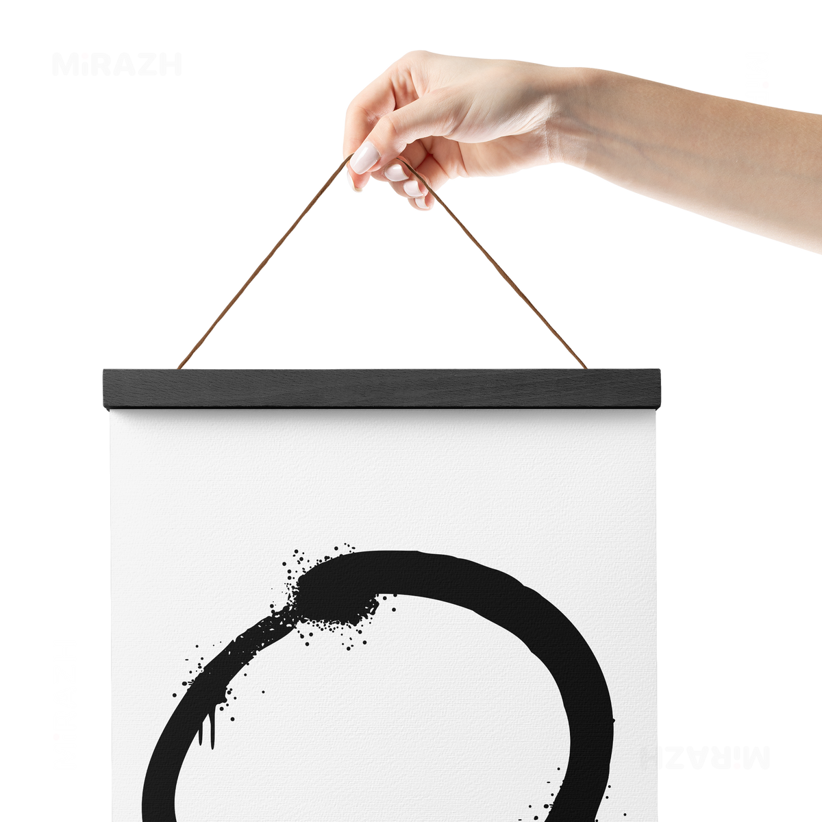 OpenCircle Magnetic Hanger Poster 05 Black Wood