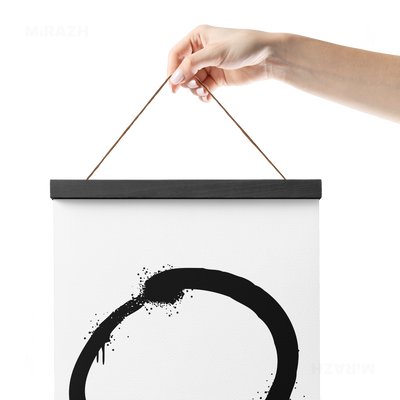 OpenCircle Magnetic Hanger Poster 05 Black Wood