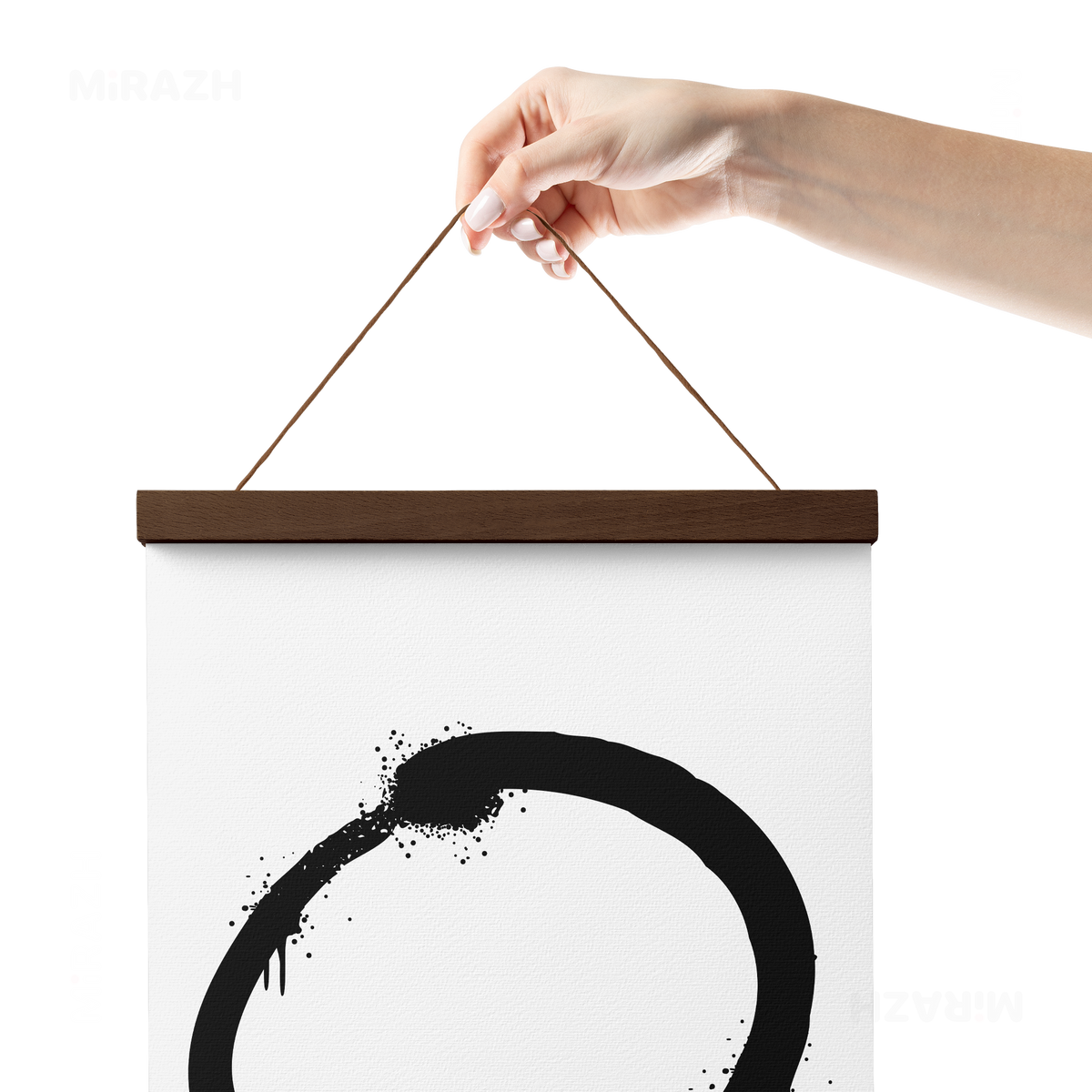 OpenCircle Magnetic Hanger Poster 05 Dark Wood