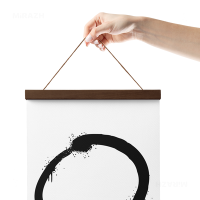 OpenCircle Magnetic Hanger Poster 05 Dark Wood
